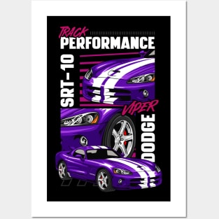 Iconic Viper SRT 10 Car Posters and Art